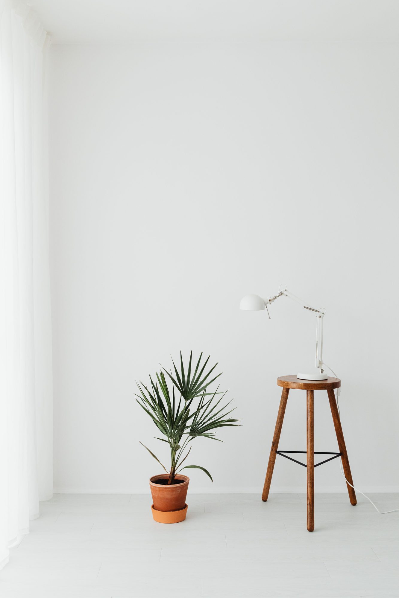 Minimalist-style home interior styled by Her Homes Co. — sparse, considered, calm, essential.