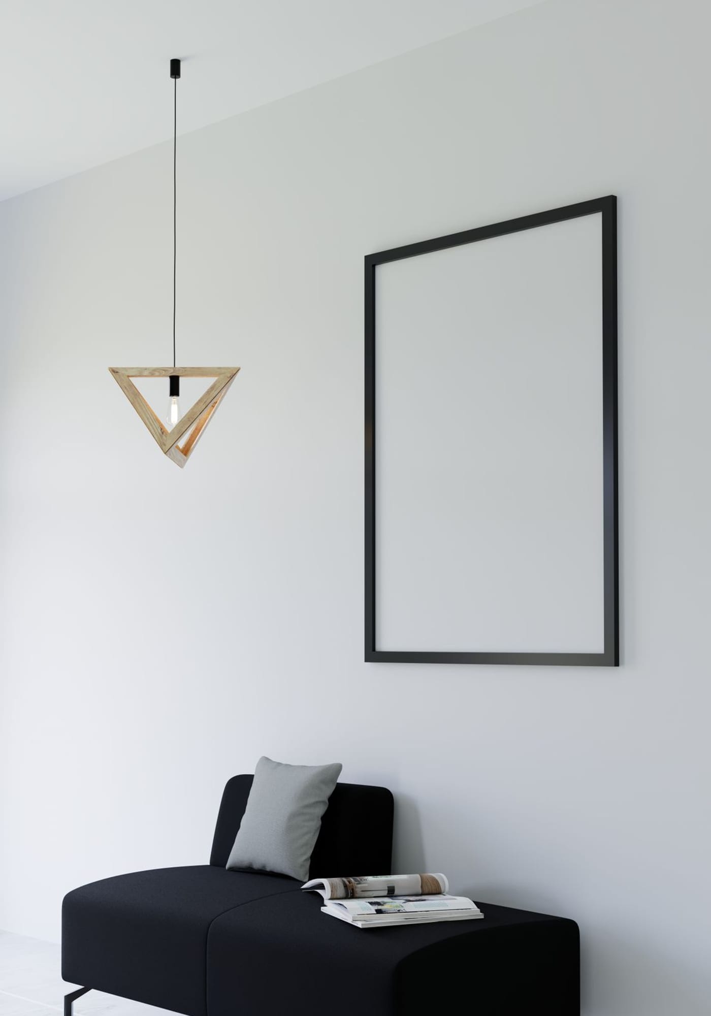 Modern-style home interior styled by Her Homes Co. — clean, architectural, balanced, crisp.